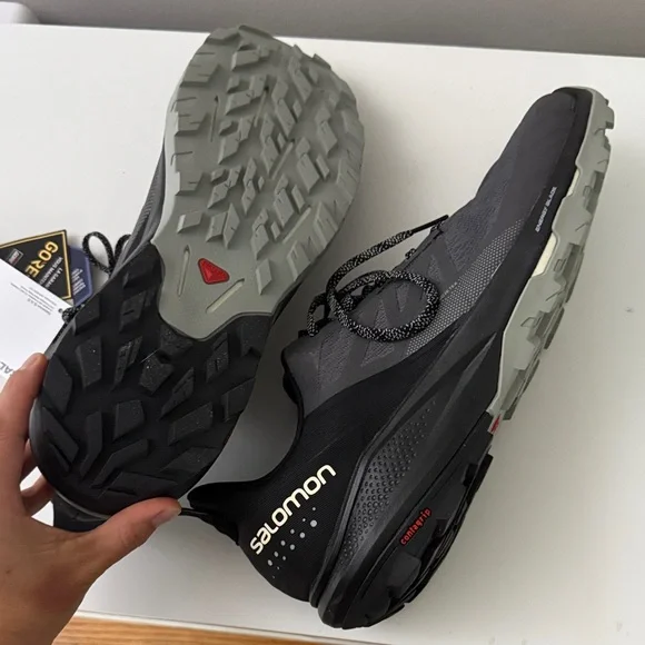 Salomon Men's Black and Gray Athletic Shoes - Picture 4 of 5